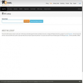 Скриншот главной страницы сайта mxtoolbox.com