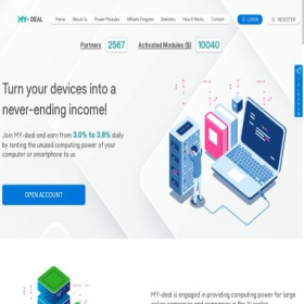 Скриншот главной страницы сайта my-deal.cc