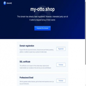 Скриншот главной страницы сайта my-otto.shop