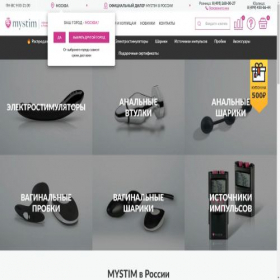 Скриншот главной страницы сайта my-stim.ru