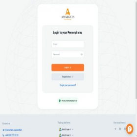 Скриншот главной страницы сайта my.amarkets.org