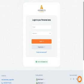 Скриншот главной страницы сайта my.amarkets.site