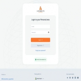 Скриншот главной страницы сайта my.amarkets.trade