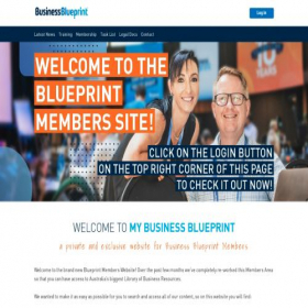 Скриншот главной страницы сайта my.businessblueprint.com