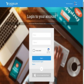 Скриншот главной страницы сайта my.digiseller.ru