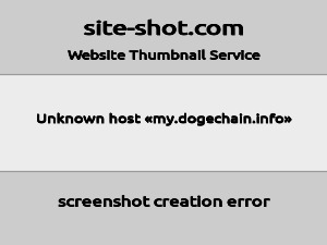 Скриншот главной страницы сайта my.dogechain.info
