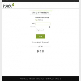 Скриншот главной страницы сайта my.forex.ee
