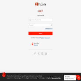 Скриншот главной страницы сайта my.fxcash.ru