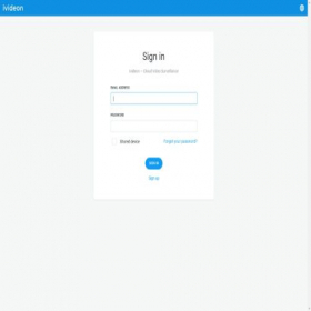 Скриншот главной страницы сайта my.ivideon.com