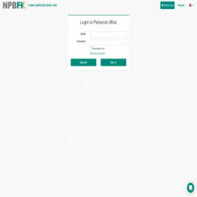 Скриншот главной страницы сайта my.npbfx-ru.org