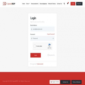 Скриншот главной страницы сайта my.speedrdp.com