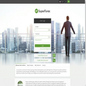 Скриншот главной страницы сайта my.superforex.com