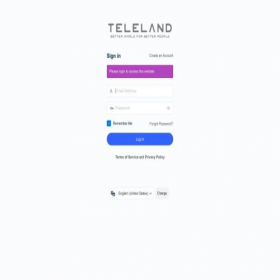 Скриншот главной страницы сайта my.teleland.io