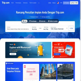 Скриншот главной страницы сайта my.trip.com