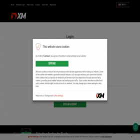 Скриншот главной страницы сайта my.xmglobal.com