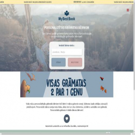 Скриншот главной страницы сайта mybestbook.lv