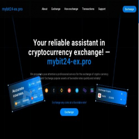 Скриншот главной страницы сайта mybit24-ex.pro