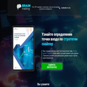 Скриншот главной страницы сайта mybraintrading.ru