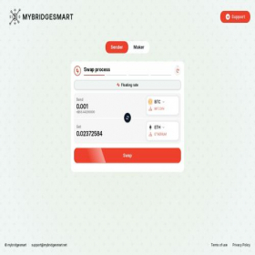 Скриншот главной страницы сайта mybridgesmart.net