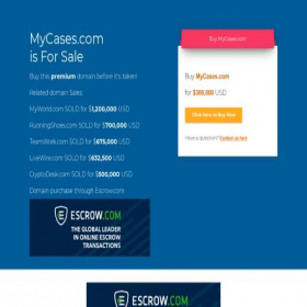 Скриншот главной страницы сайта mycases.com