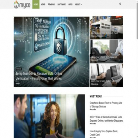 Скриншот главной страницы сайта myce.com