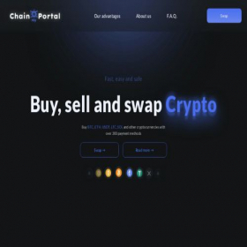 Скриншот главной страницы сайта mychainportal.com