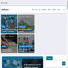 Скриншот главной страницы сайта mychance.com.ua