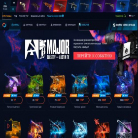 Скриншот главной страницы сайта mycsgoo.net