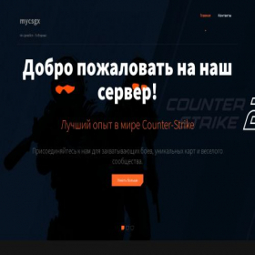 Скриншот главной страницы сайта mycsgx.com
