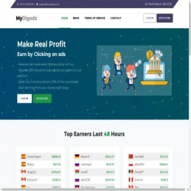 Скриншот главной страницы сайта mydigadz.com