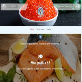 Скриншот главной страницы сайта myfish63.ru