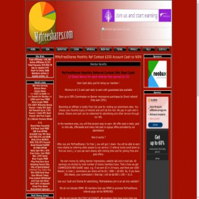 Скриншот главной страницы сайта myfreeshares.com