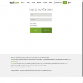 Скриншот главной страницы сайта myfreshforex.org