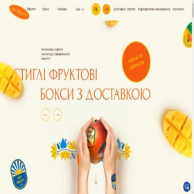 Скриншот главной страницы сайта myfruit.com.ua