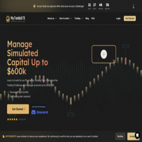 Скриншот главной страницы сайта myfundedfx.com