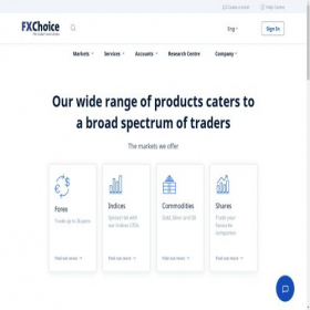 Скриншот главной страницы сайта myfxchoice.com