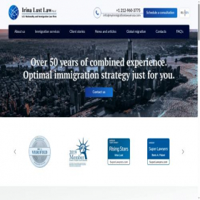 Скриншот главной страницы сайта myimmigrationlawyerusa.com