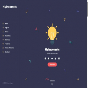 Скриншот главной страницы сайта myincomeis.pro