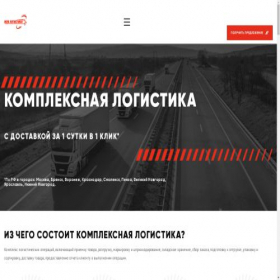 Скриншот главной страницы сайта mylogistic.pro