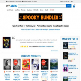 Скриншот главной страницы сайта myloops.net