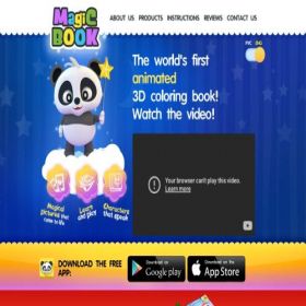 Скриншот главной страницы сайта mymagicbook.ru