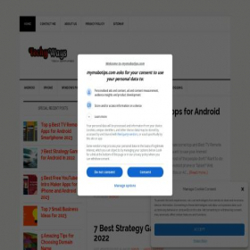 Скриншот главной страницы сайта mymobotips.com