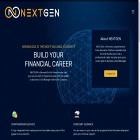 Скриншот главной страницы сайта mynextgen.io