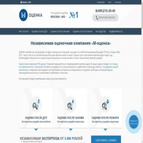 Скриншот главной страницы сайта myocenka.ru