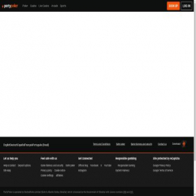 Скриншот главной страницы сайта mypartypokerlive.com