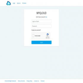 Скриншот главной страницы сайта myqloud.org