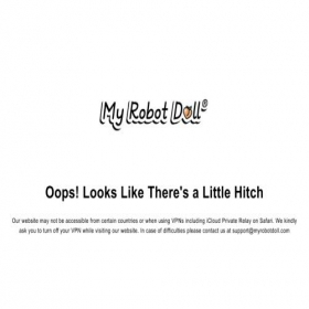 Скриншот главной страницы сайта myrobotdoll.com