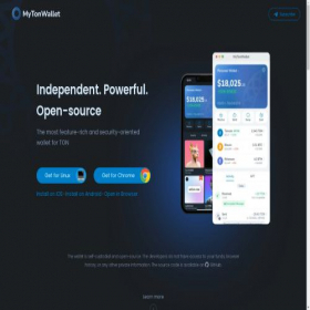 Скриншот главной страницы сайта mytonwallet.io