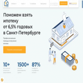 Скриншот главной страницы сайта mytopcredit.ru
