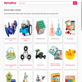 Скриншот главной страницы сайта mytoyshop.ru